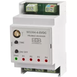 Přijímač na DIN lištu Un-5VDC WS304-4-5VDC Elektrobock