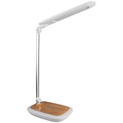 DIPLOMAT stolní lampička s bezdrátovým nabíjením, světlé dřevo Panlux