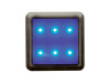 DEKORA 3 dekorativní LED svítidlo, nerez - modrá Panlux