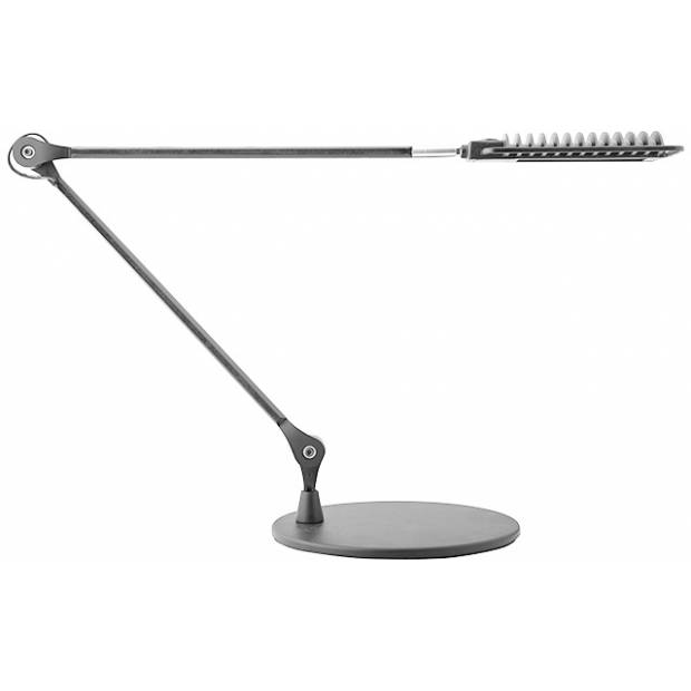 LARA DUO designová stolní COB LED lampa, stříbrná - studená bílá Panlux