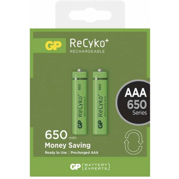 Nabíjecí baterie GP ReCyko+ 650 HR03 (AAA), krabička GP Batteries
