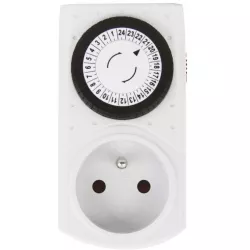 Časovač - mechanická spínací zásuvka 15FD/3A EMOS