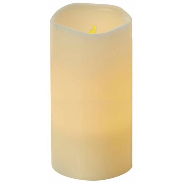 LED dekorace – svíčka, vosková, 15cm, 3×AAA, časovač Emos