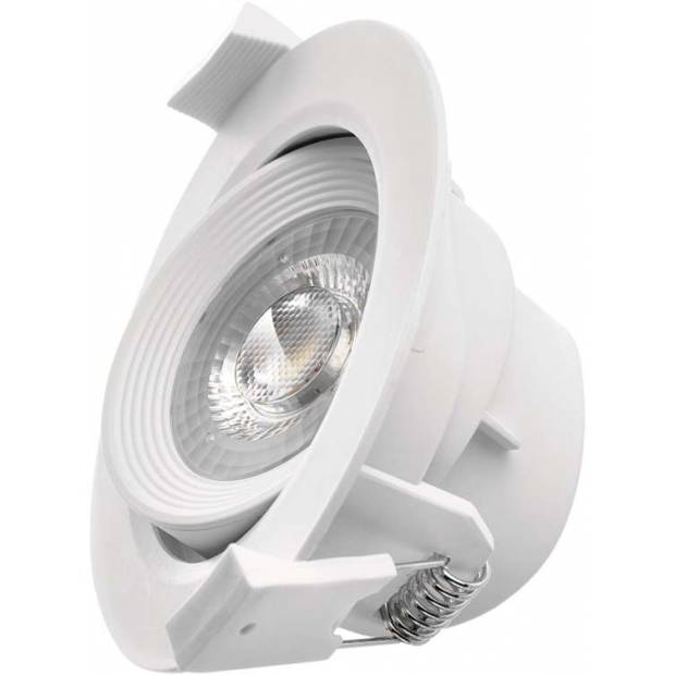 LED bodové svítidlo bílé, kruh 5W teplá bílá EMOS Lighting