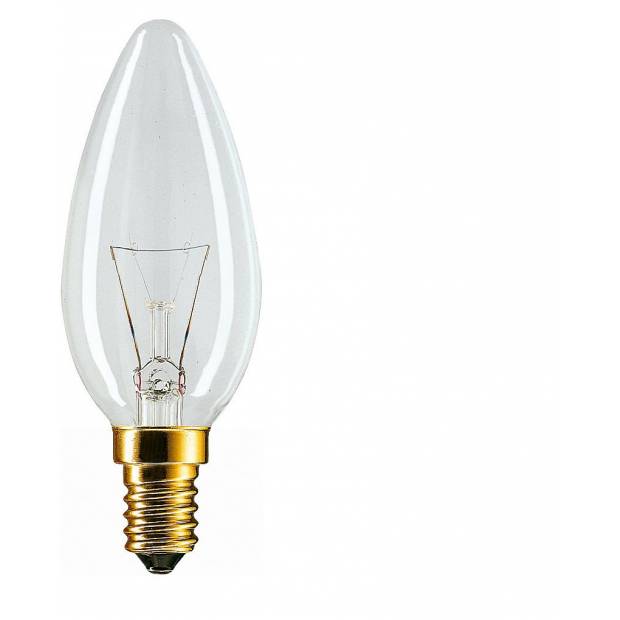 Klasická žárovka E14 60W / 230V čirá svíčka Philips
