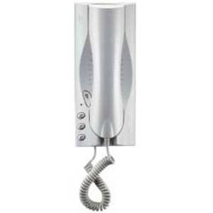 Elektronický domovní telefon tlačítko pro odemykání, vyzvánění z podlaží, bílý (mod. 1133) 1172/45