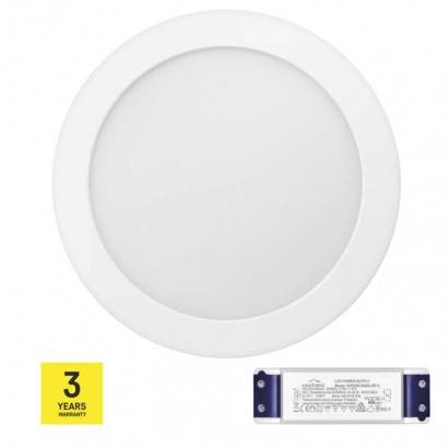 LED panel TRIAK 224mm, kruhový přisazený bílý, 18W teplá b. EMOS Lighting