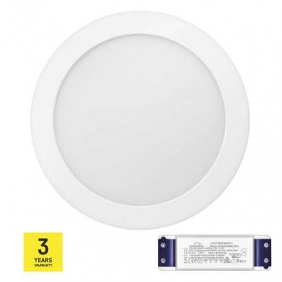LED panel TRIAK 224mm, kruhový přisazený bílý, 18W neut. b. EMOS Lighting