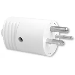 5538N-C01705 B Vidlice s přímým vývodem, 10 A, 48 V AC, DC, vzor K, bílá
