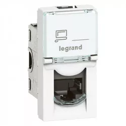 Legrand 076561 Zásuvka RJ45 1modul kategorie 6 UTP bílá Mosaic