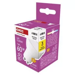 LED žárovka Classic MR16 / GU10 / 7 W (60 W) / 800 lm / neutrální bílá EMOS