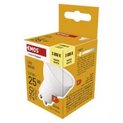 LED žárovka Basic MR16 / GU10 / 2,9 W (25 W) / 250 lm / teplá bílá EMOS
