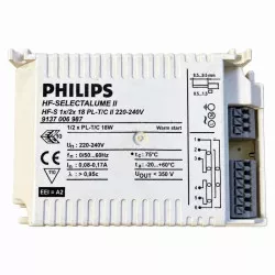 Předřadník pro 1 a 2 zdroje 18W PL-T PL-C teplý start Philips